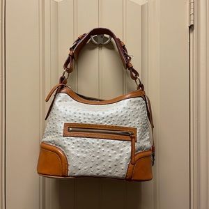 Dooney & Burke ostrich shoulder bag only used once